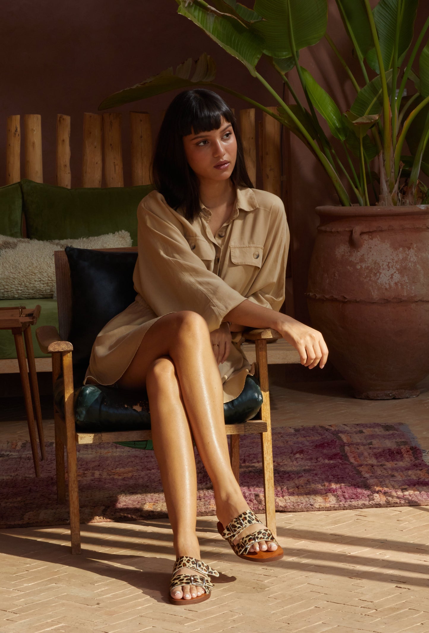 oli low mules, leopard sandals, leopard mules, handmade sandals, leather sandals, sustainable sandals, ethical production , sustainable, weareolin