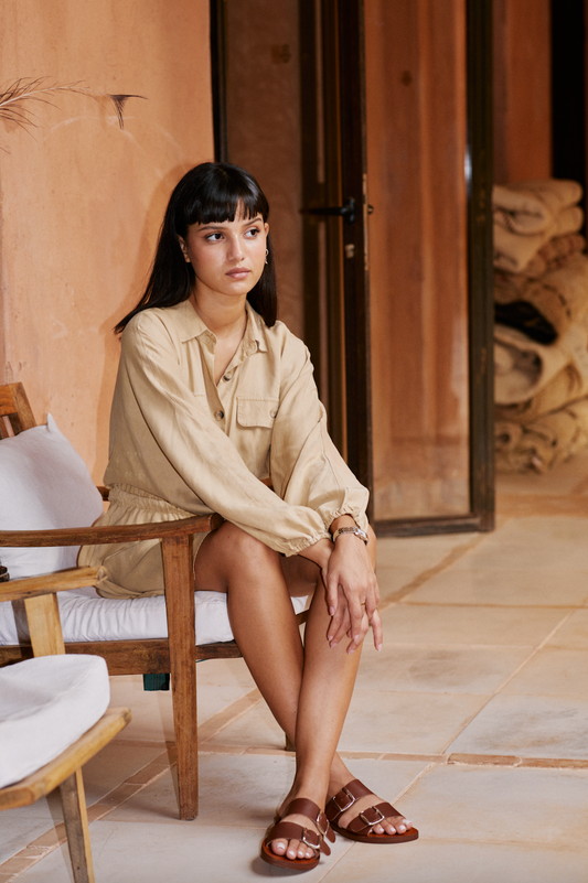 olin sandals, oli.n sandales, weareolin, leather sandals, oli slide, oli mules, mules, sustainable fashion, sustainable sandals, fair, artisan made sandals, marrakech, brand, sandal brand, leather sandals, sustainable, artisanat marocaine, sandales, ss22